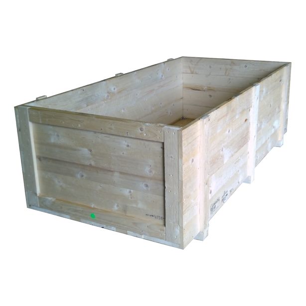 A long timber box